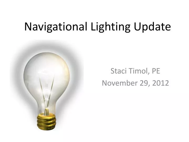 navigational lighting update