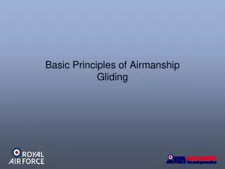Basic Principles of Airmanship Gliding