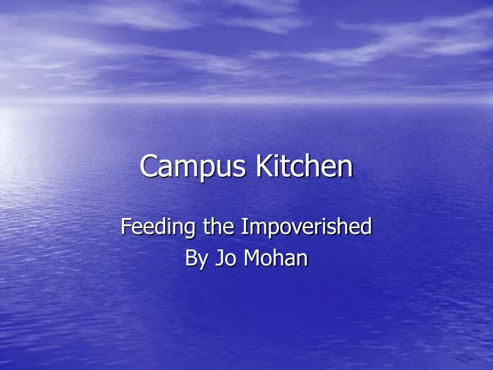 campus kitchen