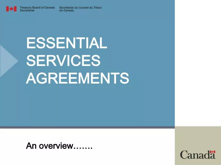 essential services agreements