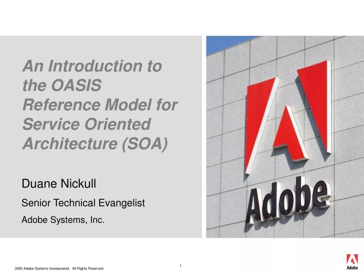an introduction to the oasis reference model for service oriented architecture soa