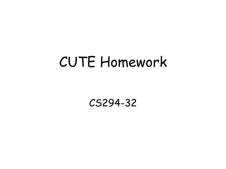 cute homework