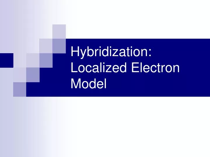 hybridization localized electron model