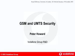 GSM and UMTS Security