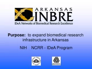 NIH NCRR - IDeA Program