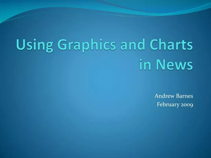 using graphics and charts in news