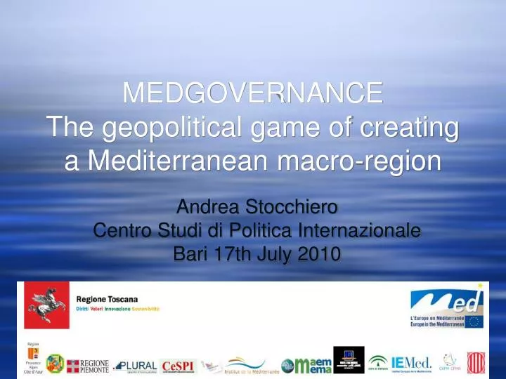 medgovernance the geopolitical game of creating a mediterranean macro region