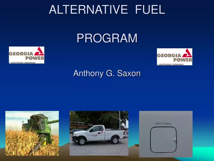georgia power company s alternative fuel program anthony g saxon