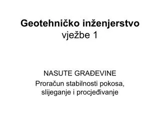 geotehni ko in enjerstvo vje be 1