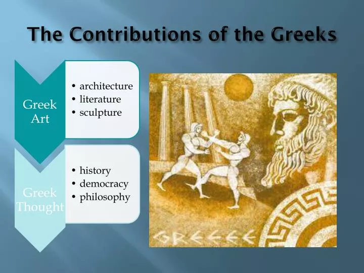 the contributions of the greeks