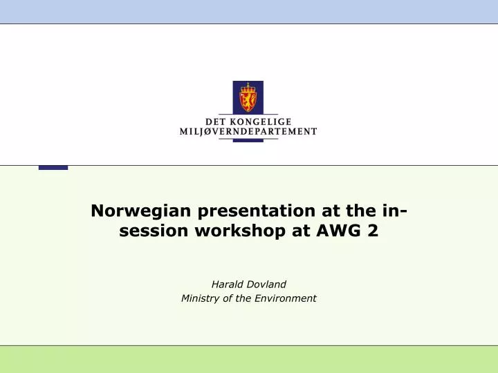 norwegian presentation at the in session workshop at awg 2