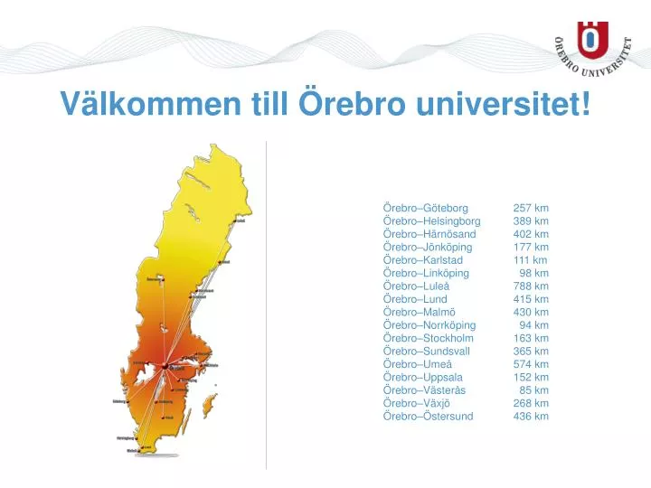 PPT - Välkommen Till Örebro Universitet! PowerPoint Presentation, Free ...