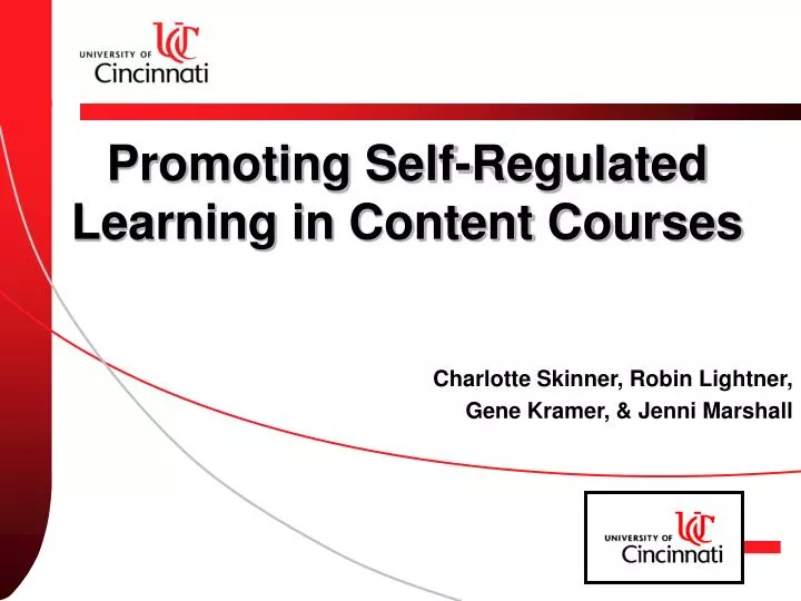 promoting self regulated learning in content courses