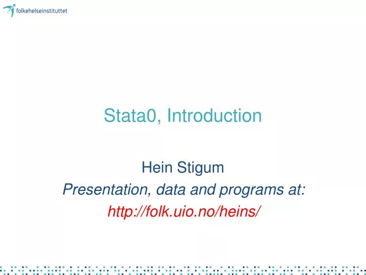 stata0 introduction