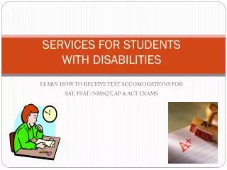 SERVICES FOR STUDENTS WITH DISABILITIES