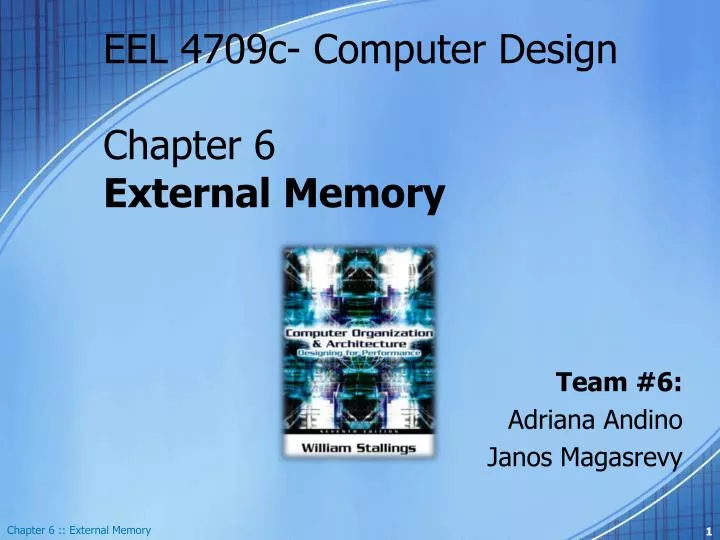 eel 4709c computer design chapter 6 external memory