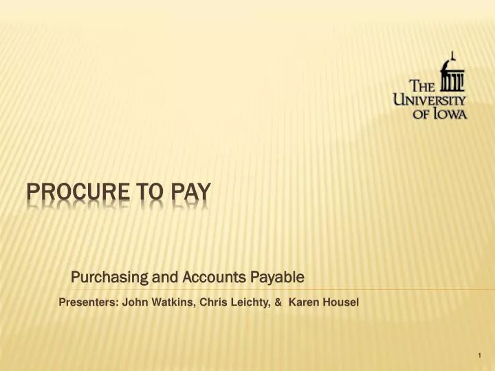 purchasing and accounts payable