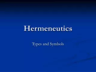 Hermeneutics