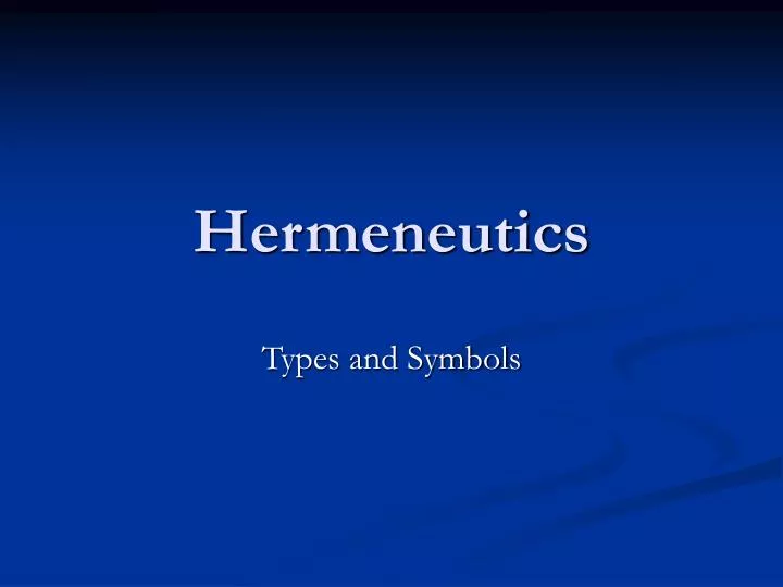 hermeneutics