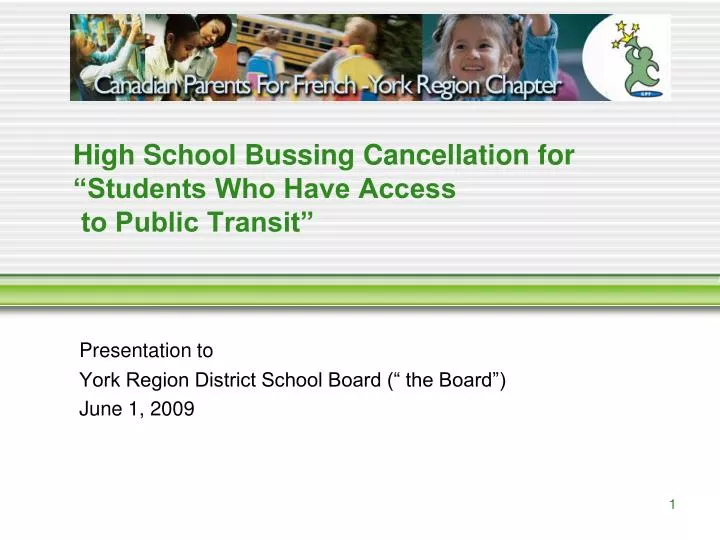 high school bussing cancellation for students who have access to public transit