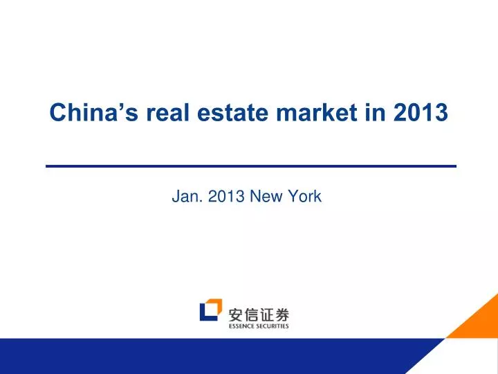 china s real estate market in 2013