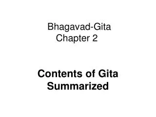 Bhagavad-Gita Chapter 2