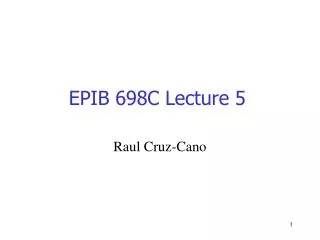 EPIB 698C Lecture 5