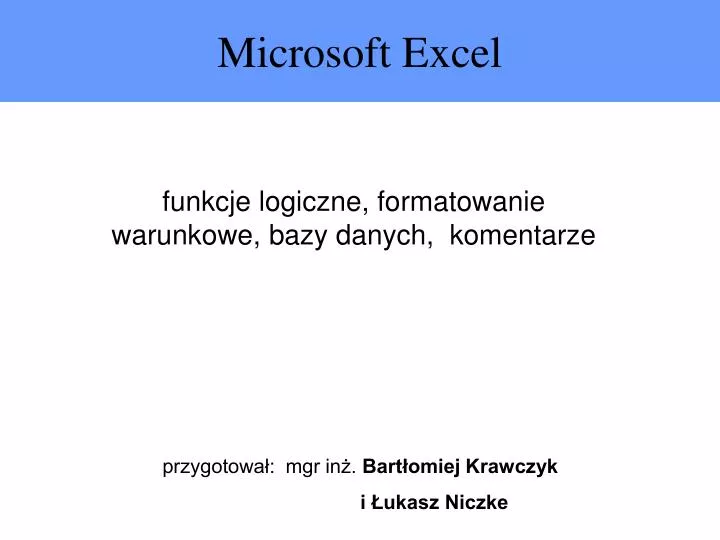 microsoft excel