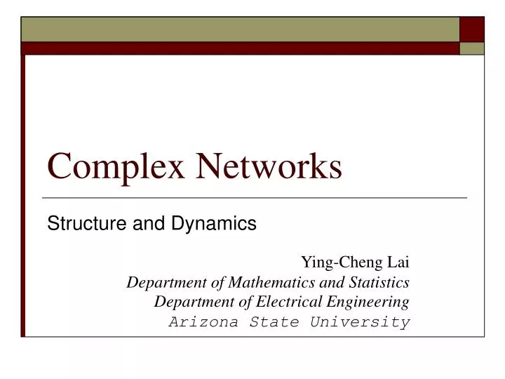 complex networks