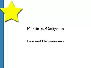 Martin E. P. Seligman
