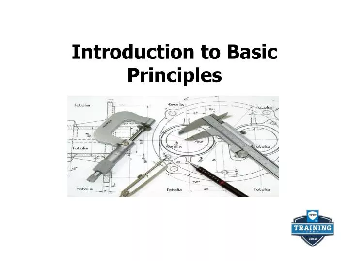 introduction to basic principles