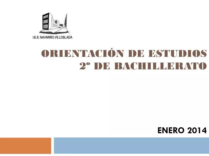 orientaci n de estudios 2 de bachillerato