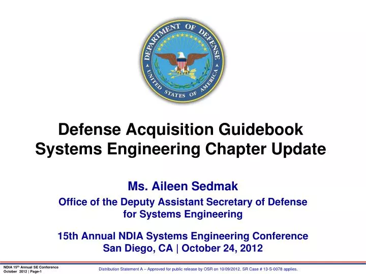 defense acquisition guidebook systems engineering chapter update