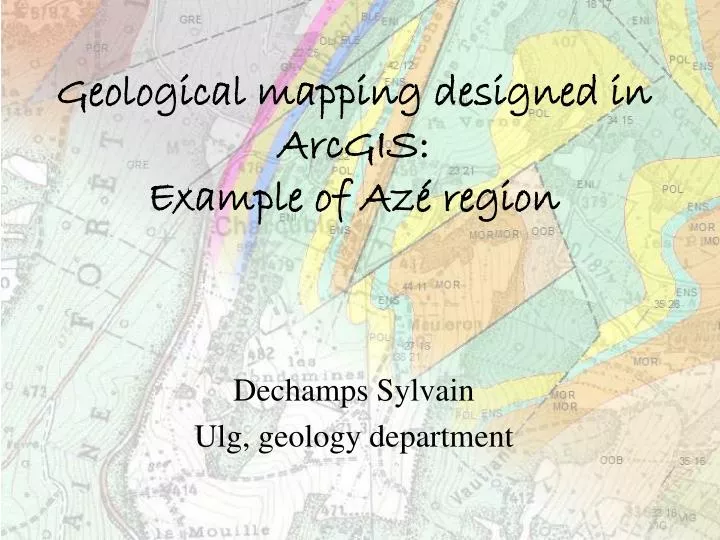 geological mapping designed in arcgis example of az region