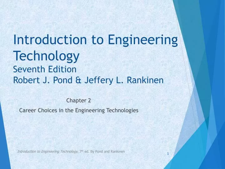 introduction to engineering technology seventh edition robert j pond jeffery l rankinen