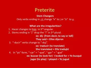 preterite