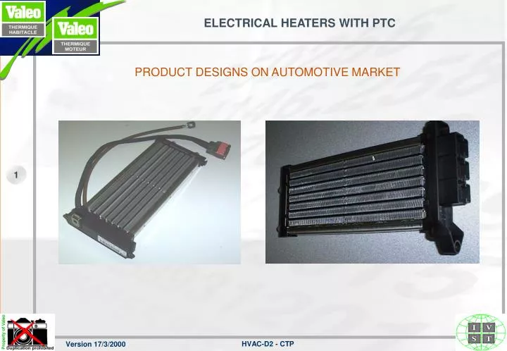 electrical heaters with ptc