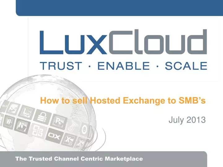 how to sell hosted exchange to smb s