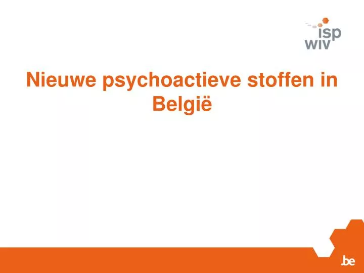 nieuwe psychoactieve stoffen in belgi