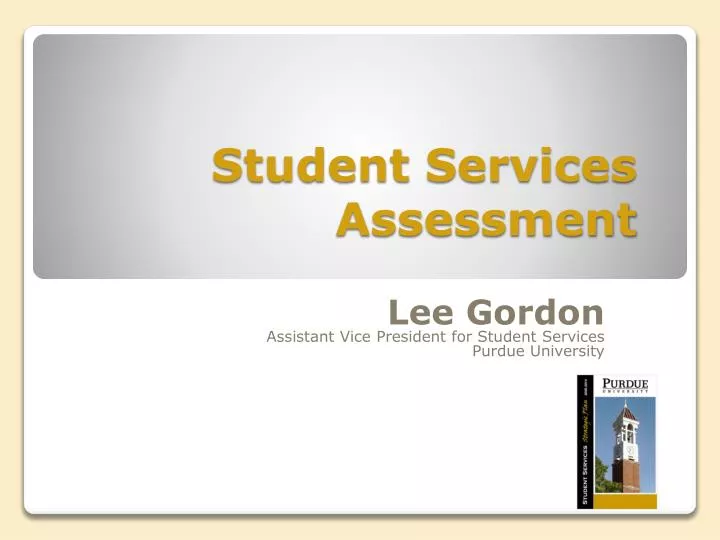 student services assessment