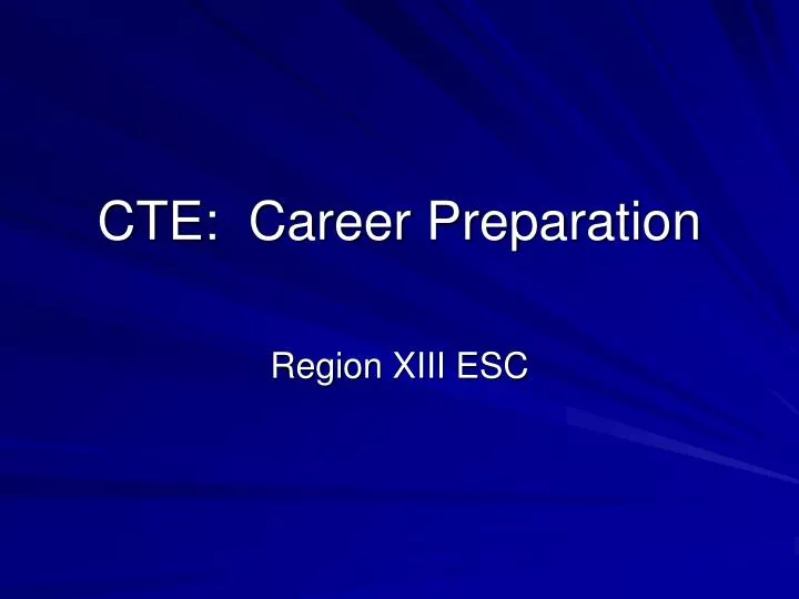 cte career preparation