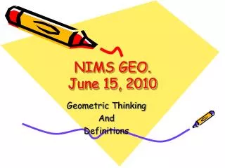 NIMS GEO. June 15, 2010