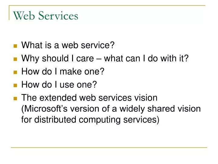 web services