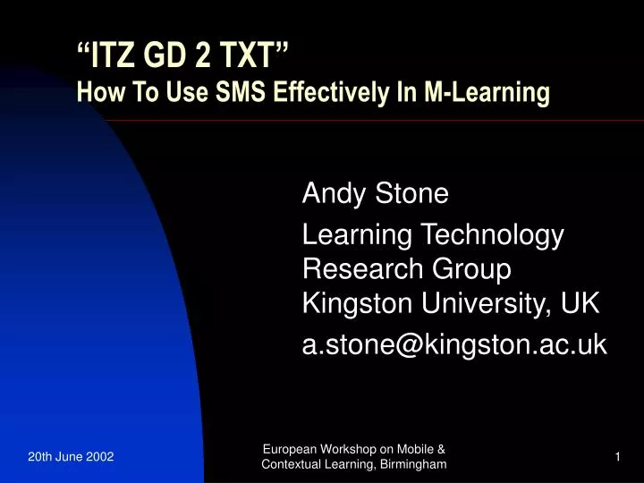 itz gd 2 txt how to use sms effectively in m learning