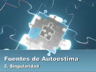 fuentes de autoestima