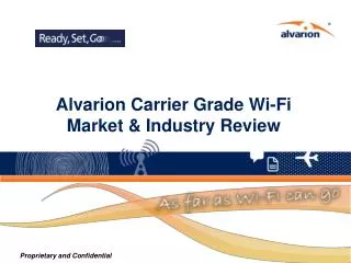Alvarion Carrier Grade Wi-Fi Market &amp; Industry Review