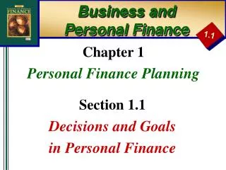 Business and Personal Finance