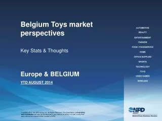 Belgium Toys market perspectives