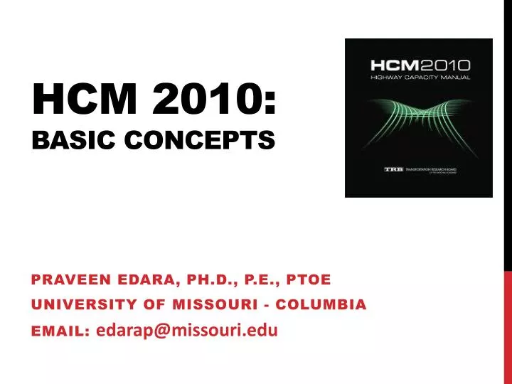 hcm 2010 basic concepts