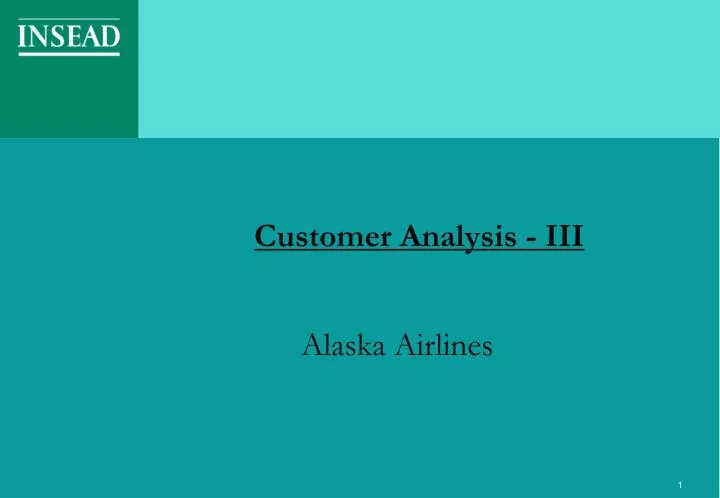 customer analysis iii